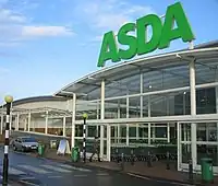 Large Asda sign