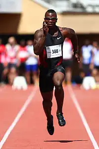 Swiss track and field athlete Amaru Schenkel - Stade de Pontaise - 5 May 2012 - 100 meters