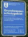 Groundwater protection area sign in Appenzell Innerrhoden Canton, Switzerland