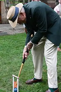 Fellows and students get competitive in the courtyard