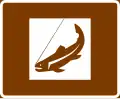 Fishing sign in Finland