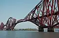 The Firth of Forth rail bridge with its three double cantilevers