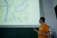 Michael Maier (species) beim Vortrag