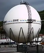 Zbiornik kulowy gazu ziemnego