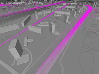 GPX tracks (without altitudes, taken from OSM)
