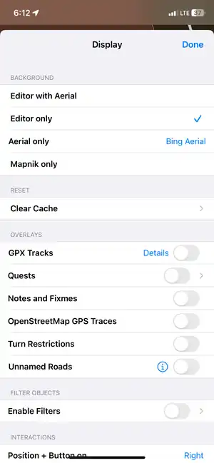 Paramétrage de l’affichage
