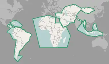Geographic coverage of Hot Exports (8 Sep 2014)