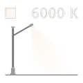 Illustration einer Straßenlampe mit einer Farbtemperatur von 6000 K.