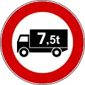 Italie : maxweightrating:hgv=7.5 (attention à utiliser le point comme séparateur)