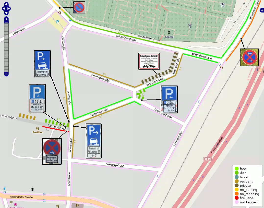 Рендеринг слоя парковок