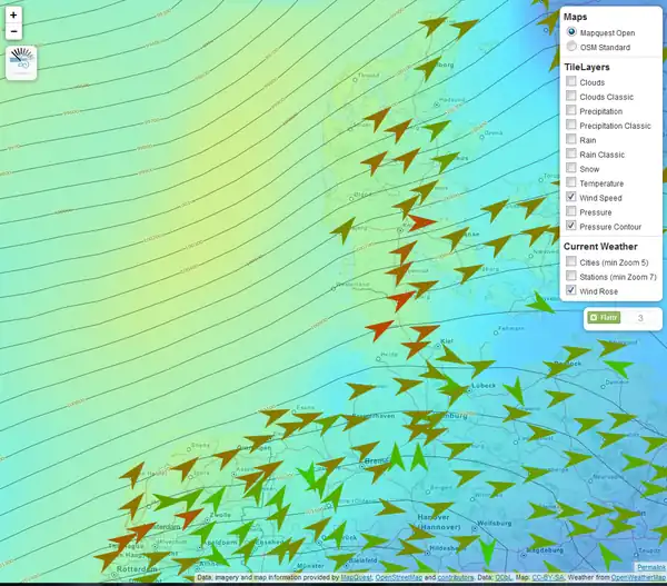 Wind direction with Leaflet-OpenWeatherMap