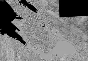 Screen capture of Kartverket 2016 bergen 10 pkt laser WMS