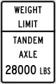 United States, Texas: maxbogieweight=28000 lbs