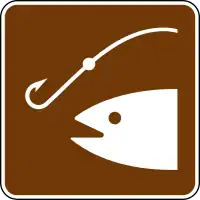 NPS map symbol fishing