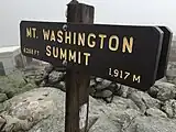 Mt. Washington, New Hampshire: ele=1917 → ele=6288'