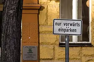 Nur vorwärts einparken