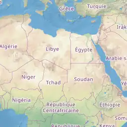 A map of Africa with French labels