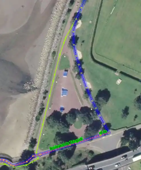 Prise en compte de la réalité du terrain. Hendaye.