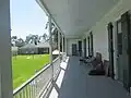 Rear porch view; 1811 Kid Ory Historic House, LaPlace, Louisiana
