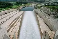 Gerd Dam spillway