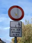 Temporäre Spielstraße (Beispiel)