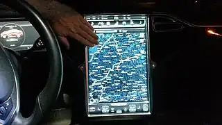 Tesla Model s 85 Mittelkonsole