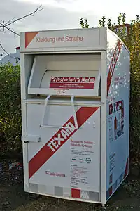 Altkleider-Container, TEXAID Collection GmbH, Farbe: weiß