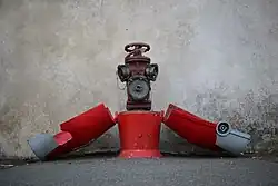 Valve on a fire hydrant