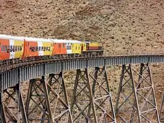 Viaduct of Tren a las Nubes in Salta Province, Argentina.