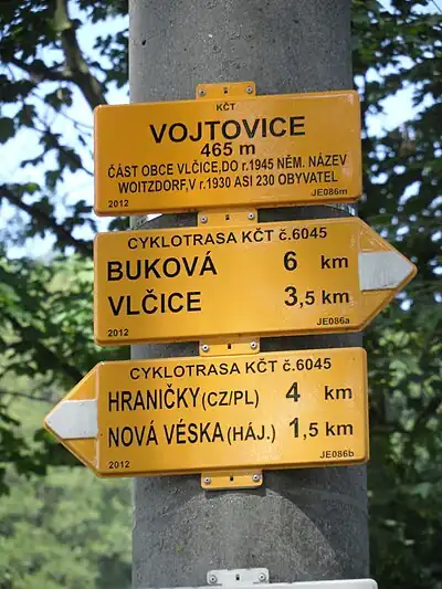 Cyklistický rozcestník KČT