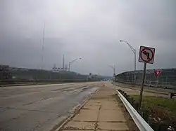 Western Hills Viaduct on the west side of Cincinnati