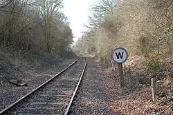 Whistle board in Essex, in England where it is the exception crossing:whistle=yes at the next level crossing