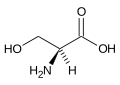 Amminoacido serina formula.svg