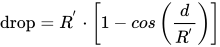 Exact curvature drop formula.svg