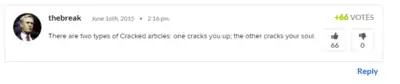 Surprisingly the comment section is usually all right.