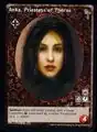 Anka, Priestess of Thorns VTES card. Art by Christopher Shy