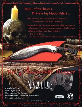 Assamite Kukri Dagger Ad