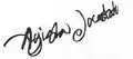 Ayisha's autograph from The Book of Nod