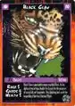 Rage card depicting Black Claw in Feline form.