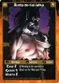 Rage card depicting Blood on the Wind in Glabro, instead of Crinos.