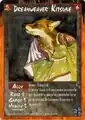 Rage card depicting a Kitsune.