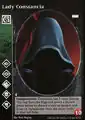 Lady Constancia VTES card. Art by Peter Bergting
