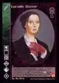 Lucinde Alastor VTES card. Art by Matthew Mitchell