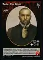 Tariq, The Silent VTES card. Art by Christopher Shy