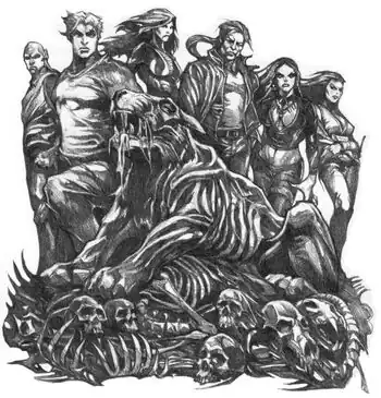 Catamount with the Mountain Demons Pack. Art by Abrar Ajmal.